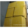 Foglio laminato in vetro epossidico giallo spessore 2 mm 3240